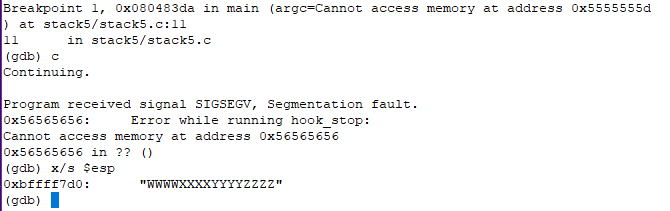 segfault